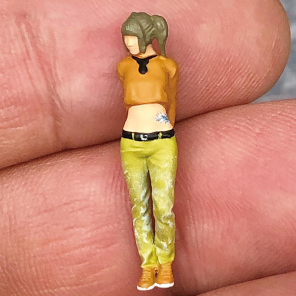 Miniatyrfigurer 1/64 Diorama Karaktär Figurin Modell Stil 1