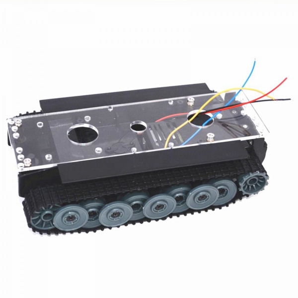 Professionell akryl SN8300 Smart Robot Tank Chassis Kit, Crawler Track, DIY Educational Electronic Robotics Platform Chassis