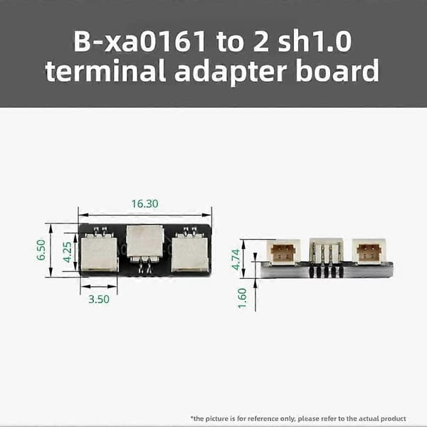 4kpl 1-2 SH1.0-liitinsovitinkortti Bambu Lab XA016 3D-tulostettujen mallien vakio-osiin
