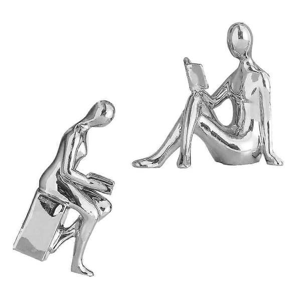 [RM]Abstrakt leserdekorasjon keramisk figur for dekor 1 par lesestatue
