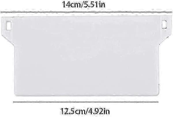 Ersättningslamellvikter för 127 mm vertikala persienner 10-pack vit