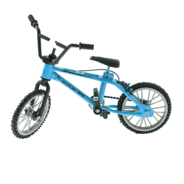 1:24 Mini Legering Finger Cykel Cykel Pressgjuten Modell Skrivbord Gadget Leksak Blå #2