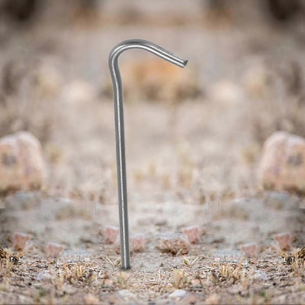 [RM] Titanium teltplugger 169mm 3mm 10 stk. Lette campingplugger for hardt underlag 5