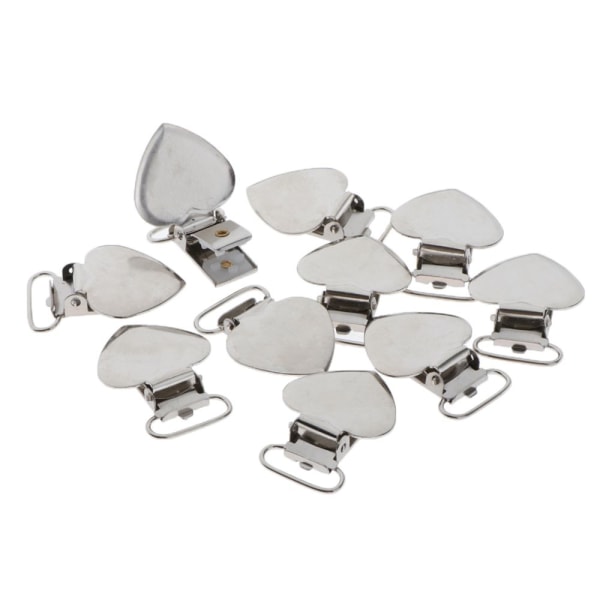 10 Stycken Napphållare Hängslen Clips Remklämmor DIY Sömnadshantverk 25mm