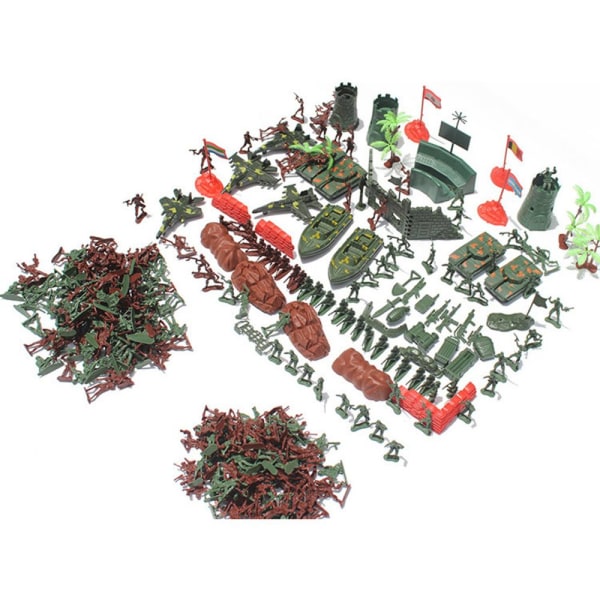 290 st plast soldater 4cm arméfigurer lekset för armé sandscen modell