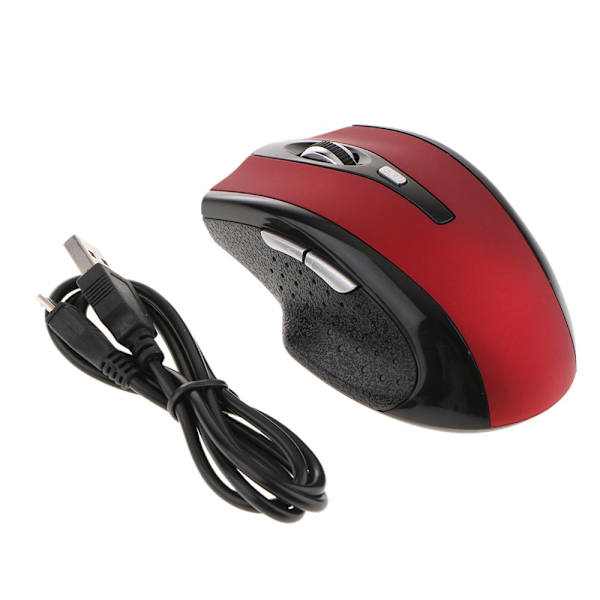 3-Hastighets DPI Justerbar Optisk Trådlös Bluetooth 4.0 Gaming Mus Röd