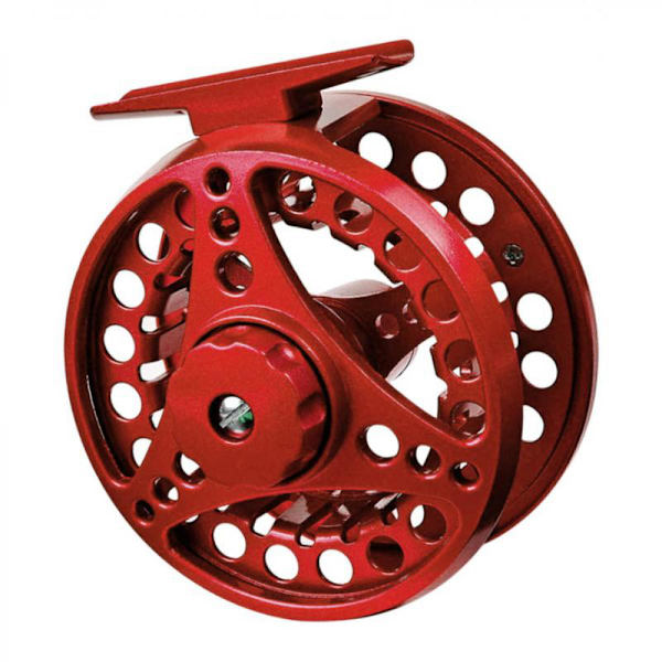 Flugfiskerulle i metall 2+1 Kullager Vänster Höger Fiskeutrustning 85mm Röd