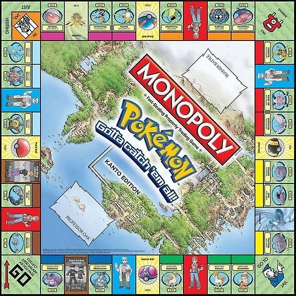 Alla engelska Pokemones Monopoly Toys Brädspel för vuxna och barn 2-6 personer fest