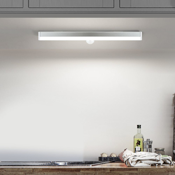 Trådlös LED Skåpbelysning Rörelsesensor Vit 21cm