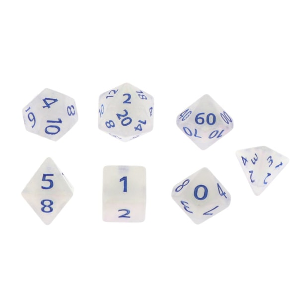 7 / Set med polyedriska tärningar i plast för Du0026D Dungeons And Dragons Spel Leksak Stil 7