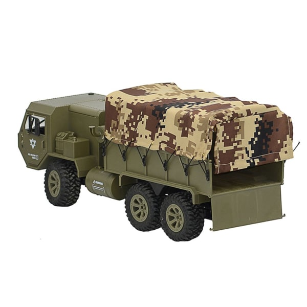 Kamouflage Canvas Armégrön RC Lastbil 1/16
