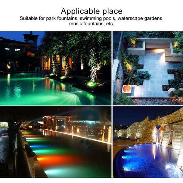 12V 35W 468 LED RGB Underwater Pool Light Multicolor Remote Control