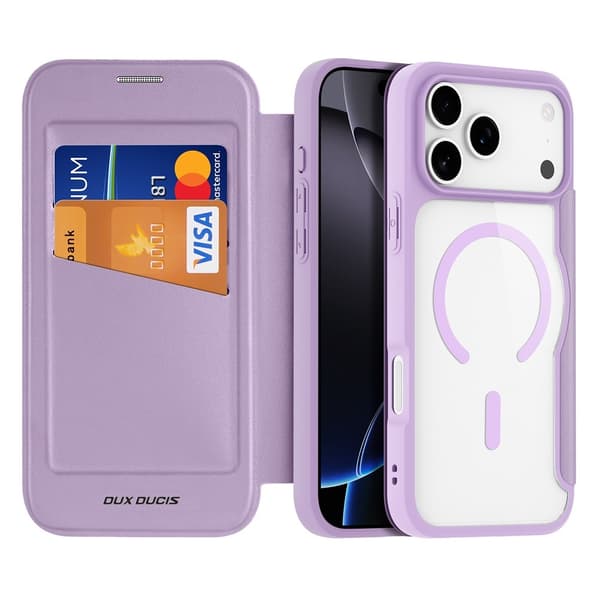 DUX DUCIS iPhone 17 Pro Max/18 Pro Max Deksel MagSafe Skin X Pro Lilla / Rosa 102