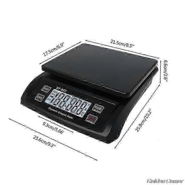 30 kg elektronisk køkkenvægt med display SF802