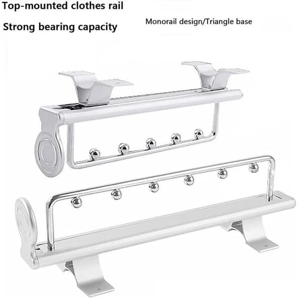 [RM]Heavy duty clothes rail, pull-out trouser rack, push rod, telescopic wardrobe, hanging rail for wardrobes