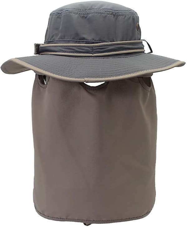 Pxcl Unisex Polyester Hurtigtørrende Udendørs Solhat Med Sammenfoldelig Nakkeafskærmning Fiskehat