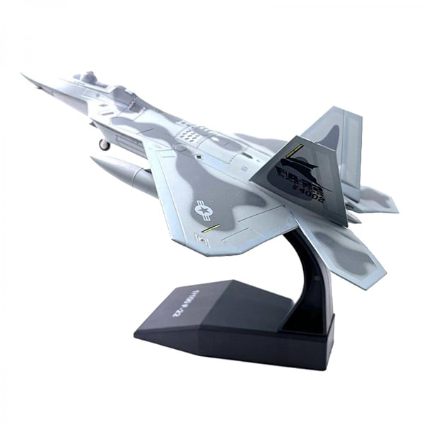 1/100 Skala Gjuten Metall F-22 Raptor Flygplan USA Flygvapen Militär Jaktplan Modell Leksaker