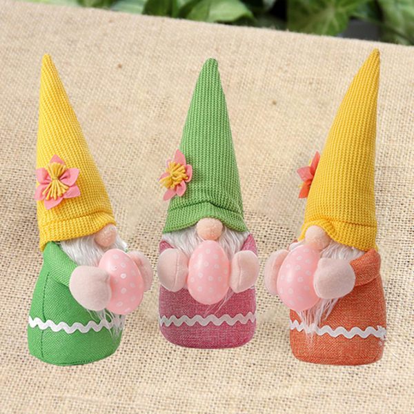 Plyschdocka Tecknad Tomte Påskdekoration Polyester Skyltfönster Tomtedocka för Hemmet