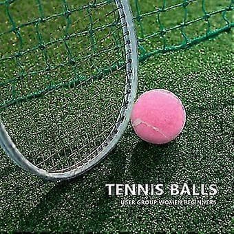 6 stk. pakke lyserøde tennisbolde Slidstærke elastiske træningsbolde 66 mm damer begyndere træningsbold til klub