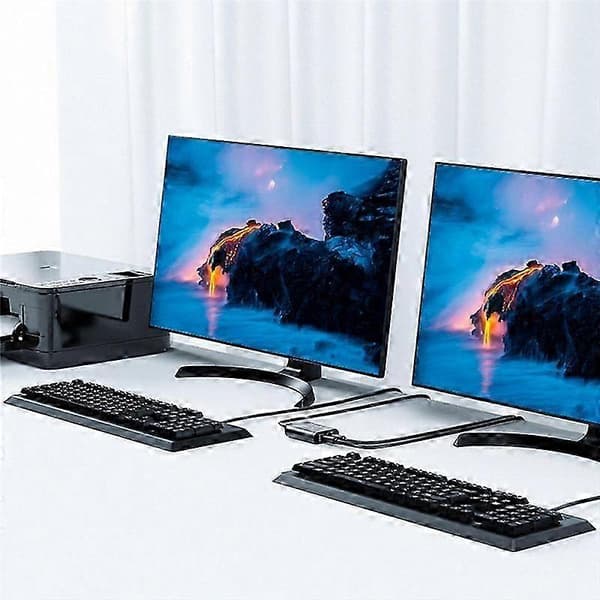 USB 2.0 Switch Selector, 2 porte 2-i-1 ud til deling af printer og eksterne enheder mellem to computere