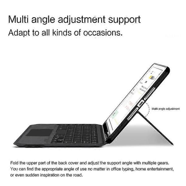 [RM]For iPad mini 4 / mini (2019) 7.9 inch Backlit Touchpad Keyboard Integrated Genuine Cowhide St