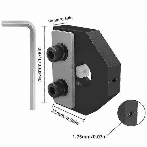 3D-printer filament svejseværktøj - 1,75 mm PLA ABS PETG-forbinder og splejser Silver