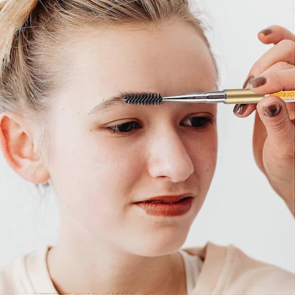 Mascara Wand Øjenvippebørste Øjenbrynsbørste Applikator Rejsestørrelse Med Hætte