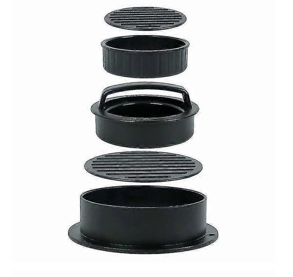 Fylt burgerpresse, 3-i-1 non-stick