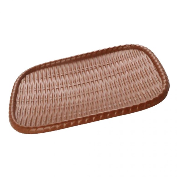 Imitation bambuvävd melamin servis oval matbricka