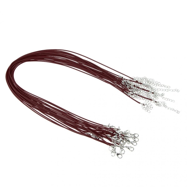 20 st DIY handgjorda halsband sladd vax sträng rep smycken gör rött vin
