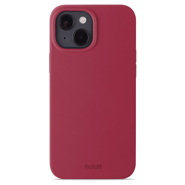 [RM]holdit iPhone 15 Mobilskal Silikon Red Velvet