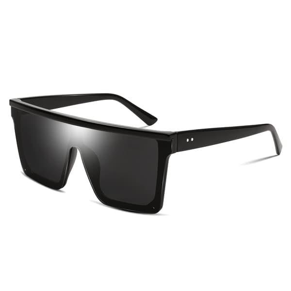 Oversized Square Sunglasses Large Women Men Shield Rimless Flat Top Mirror UV400 Protection B2470