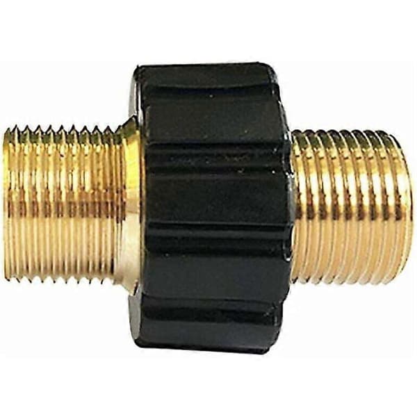 Hurtigadapter til højtryksslange. Dobbelt han M22 x 1,5. Forbindelse til højtryksrenser. Solid universal fitting.