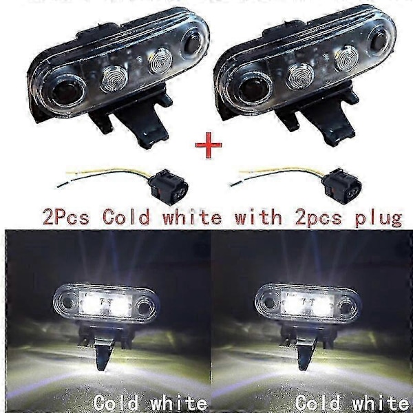 2 st 24V För Volvo Fh Fm Lastbil Hytt Takmarkeringsljus För Fh13 Lastbil Topplampa Oem 82116545 21087346 2cold white 2plug