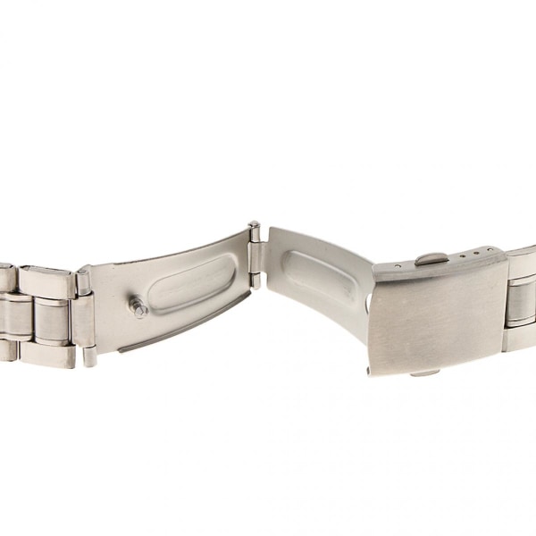 Watch Solid rostfritt stålband Vikt lås Silver 20mm
