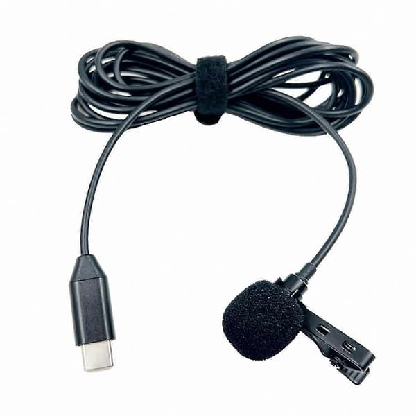 Kompakt USB C Omnidirektionel Lavalier Mikrofon med Forbedret Lydkvalitet til Indholdsskabere og Interviews 1.5M