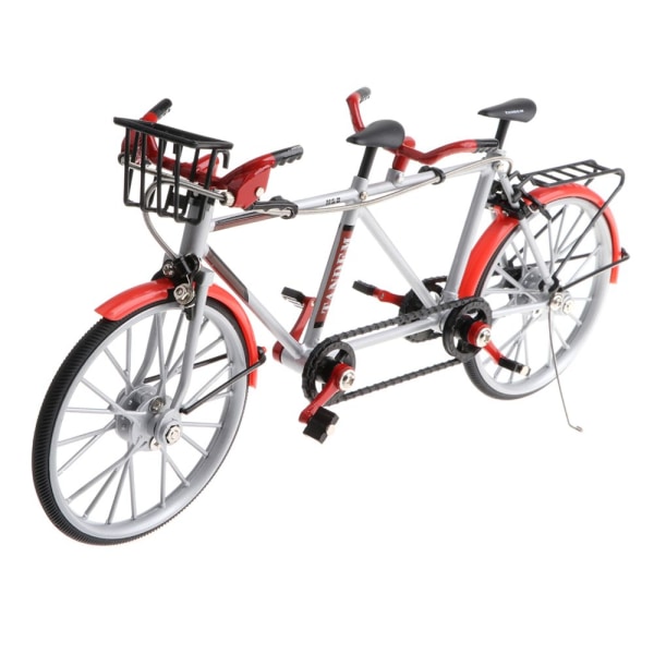 2 st 1/10 Modell Cykel Miniatyr Cykel Pressgjuten Racingcykel Leksaker för Barn Pojkar