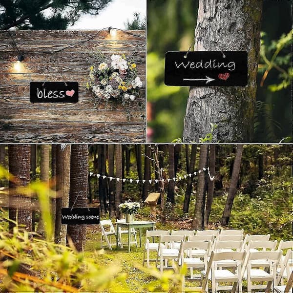 2025 New Small Reusable Mini Chalkboard Signs - 10 Pcs Hanging