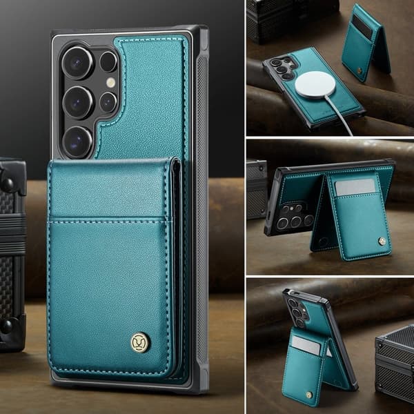 JEEHOOD J06 Mobilcover til Samsung Galaxy S25 Ultra - Blå