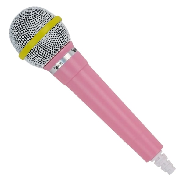 Kids läppsynk rekvisita Simulering Fake Microphone Model Repetition Toy Pink