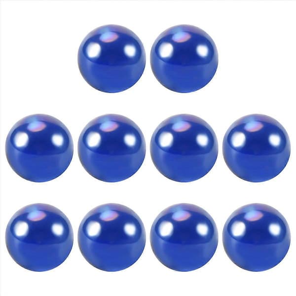 10 st kulor 16 mm glaskulor Knicker glaskulor dekoration Dark Blue