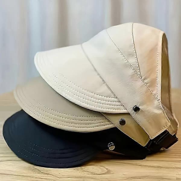 Fås i 3 farver, denne åndbare solhat til kvinder med bred skygge har et åbent, spidst design, perfekt til Su [MI] White One-size