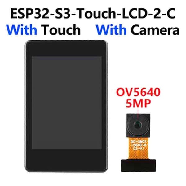 Waveshare ESP32-S3-kehityskortti 2 tuuman näytöllä, B