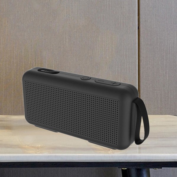 Bluetooth Högtalare Fyllig Bas Högt Stereoljud FM Radio Svart
