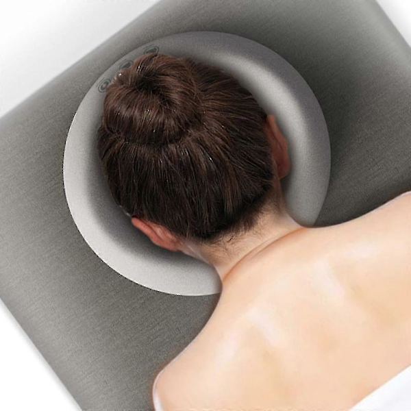 Massagesäng nackstöd, lätt U-formad sittdyna, memory foam-material, ansiktskudde[RM] Blue