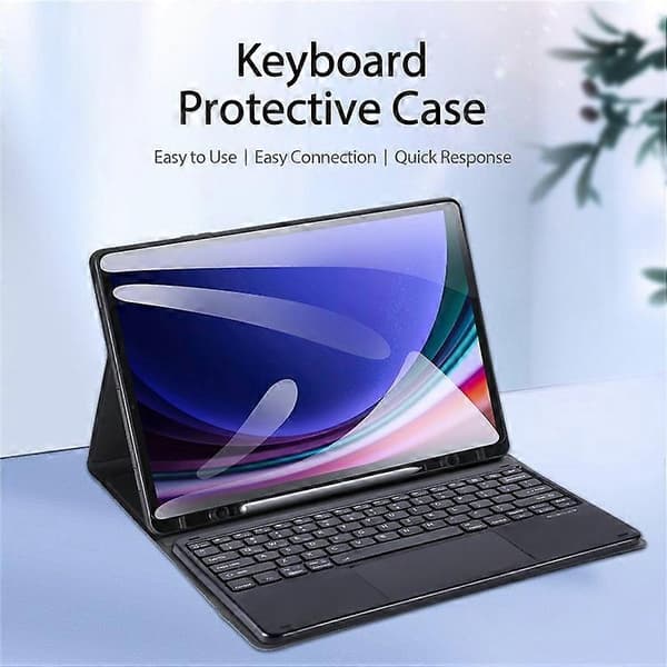 [RM]DUX DUCIS Folio Leather Case Compatible with Samsung Galaxy Tab S9+ / S9 FE+ + Detachable Bluetooth-compatible Cover