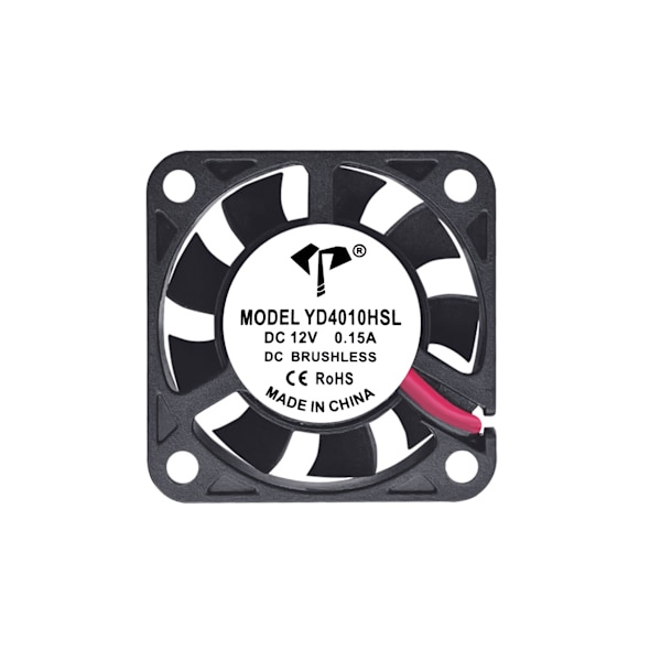 15st 12V Ljuddämpare 40x40x10mm 4cm Dator 9-Bladig CPU Kylfläkt 2-Pin