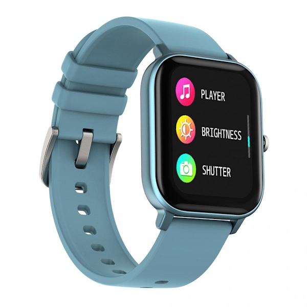 1.4\" Skärm Vattentät Bluetooth4.0 Smart Klocka för IOS Android System Blå