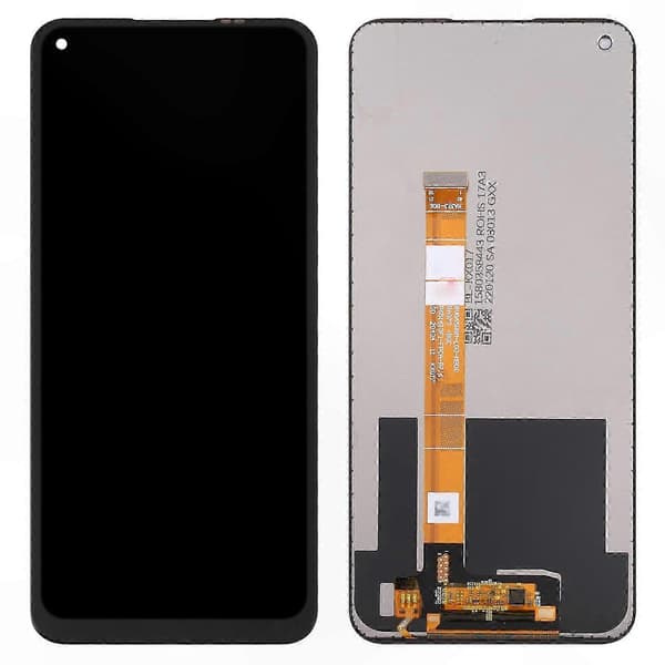LCD-skjermenhet med digitizer for utvalgte smarttelefonmodeller, kompatibel med A53 (2020), A53s, CPH2127, CPH2139, CPH2135