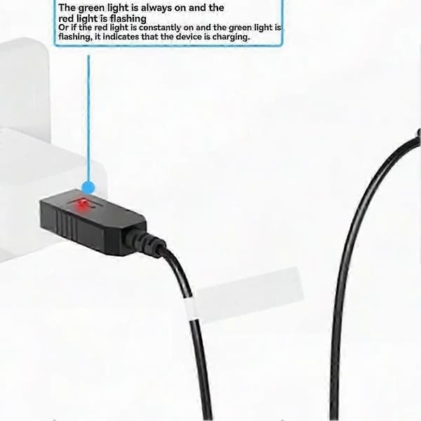 Ladepluggdesign med variabel hastighet for Shimano Di2 landeveissykkel batterilader ladekabel Black